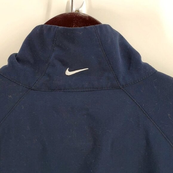 Nike Women's  Medium Blue and White Light Weight Zipper Front Athletic Jacket - Picture 10 of 11